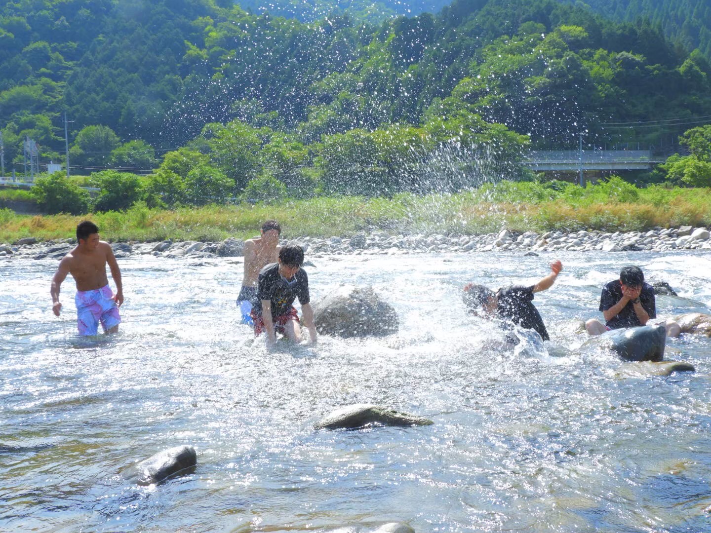 摂津峡 川遊び